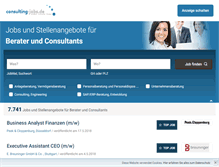 Tablet Screenshot of consulting-jobs.de